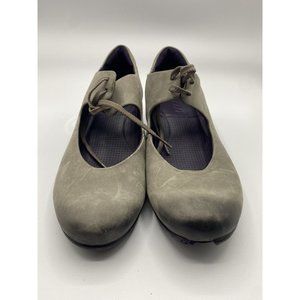 ECCO Women's Mary Jane Comfort Shoes Size US 6  EU 38 Leather Olive Green